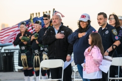 September 11, 2024 — Staten Island, NY —
Governor Kathy Hochul delivers remarks at the Staten Island 9/11 Memorial Ceremony. (Susan Watts/Office of Governor Kathy Hochul)