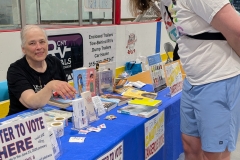  Diane Berry conducts voter registration drives and distributes list of Banned Books